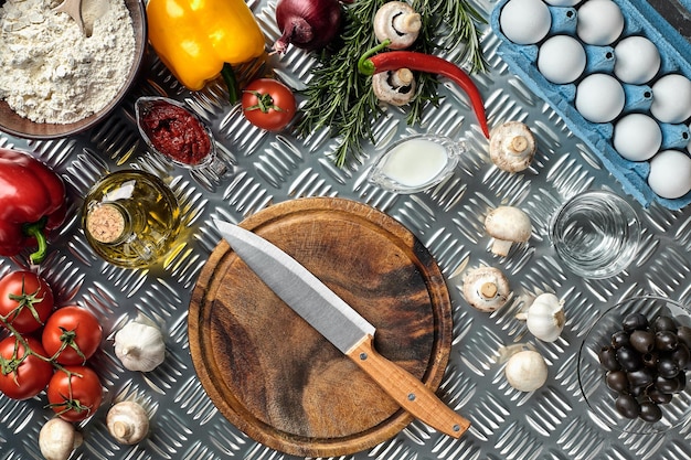 Zestaw produktów kulinarnych